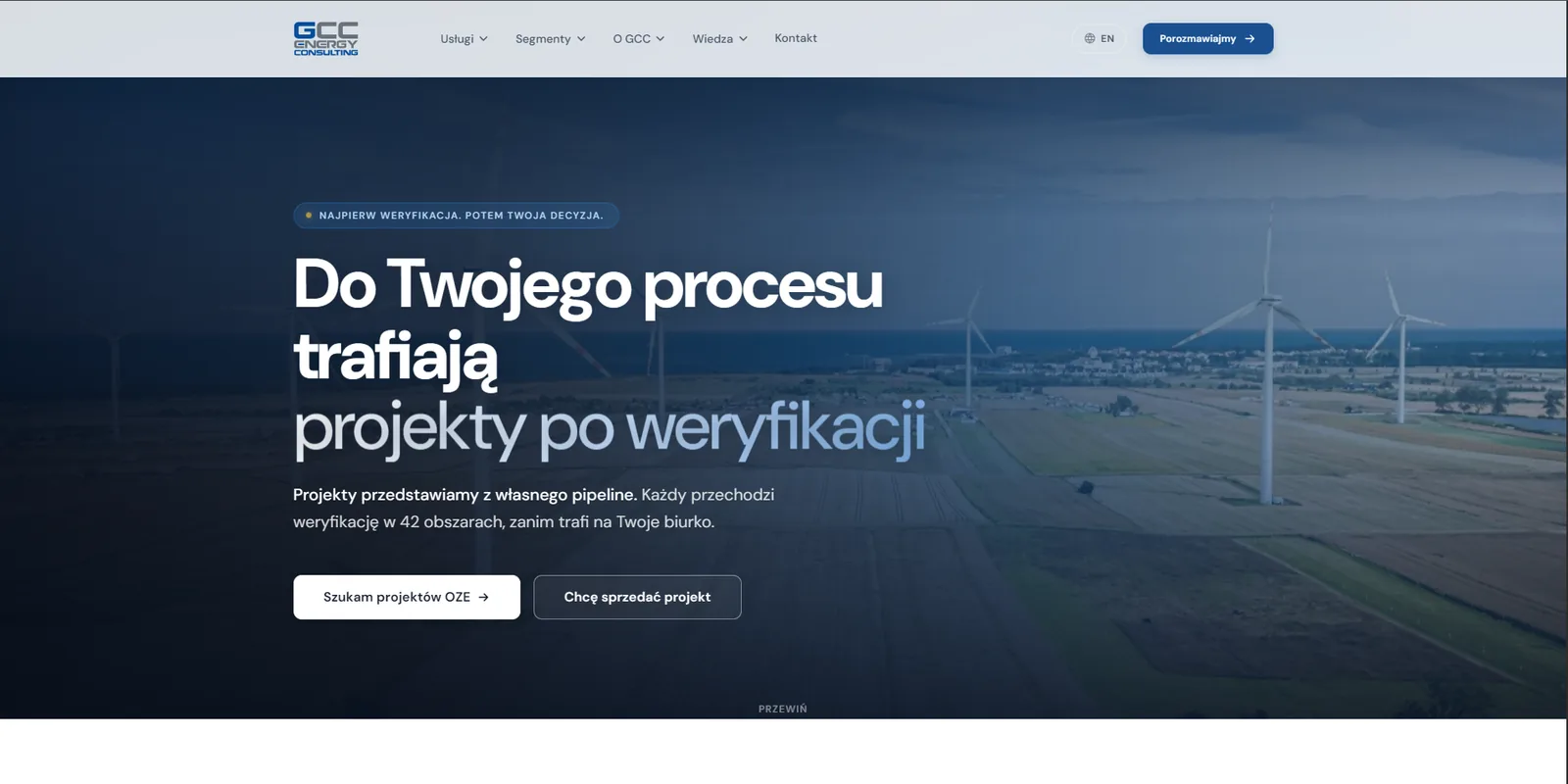 GCC Energy Consulting — serwis dla doradztwa OZE