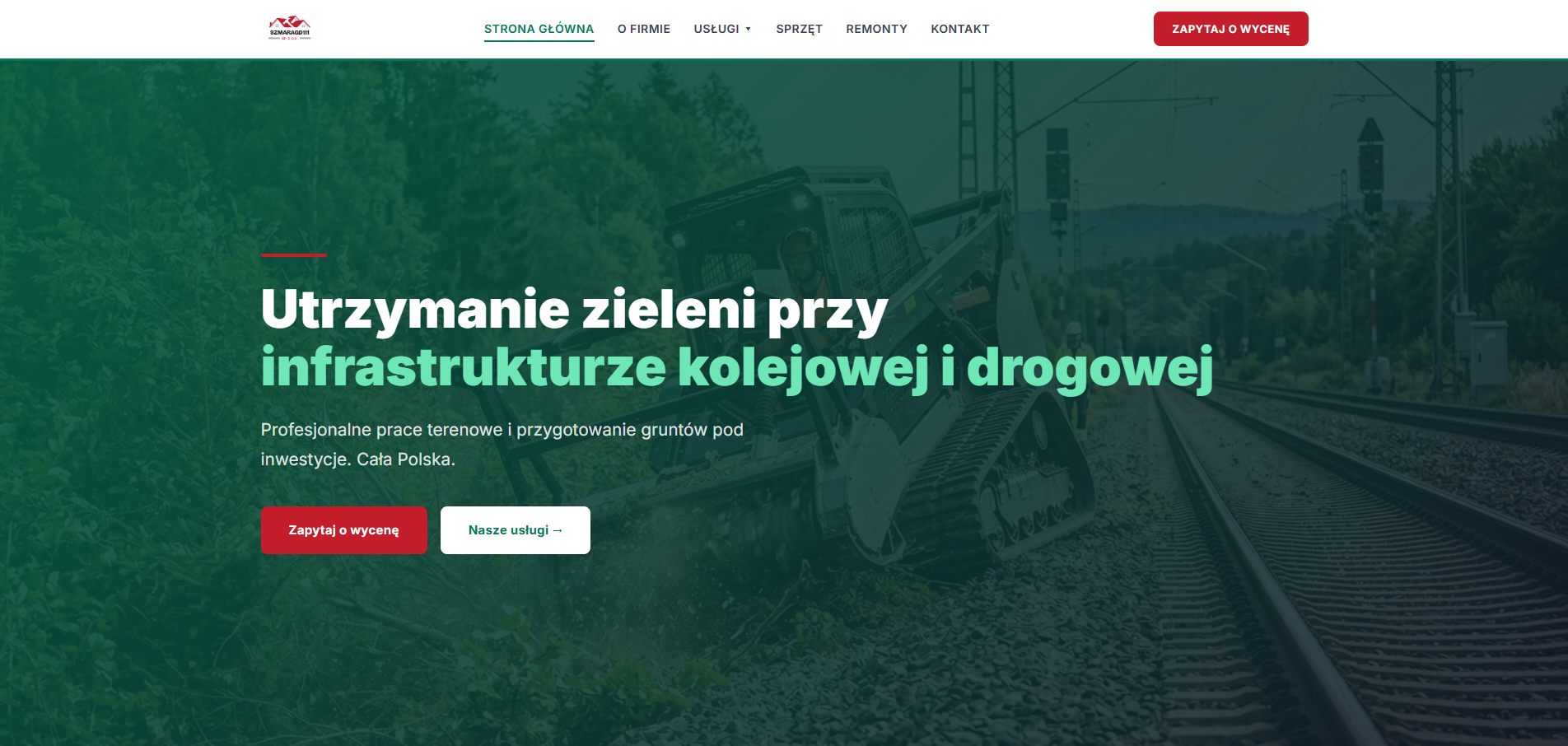 Szmaragd 111 - utrzymanie terenów kolejowych i drogowych